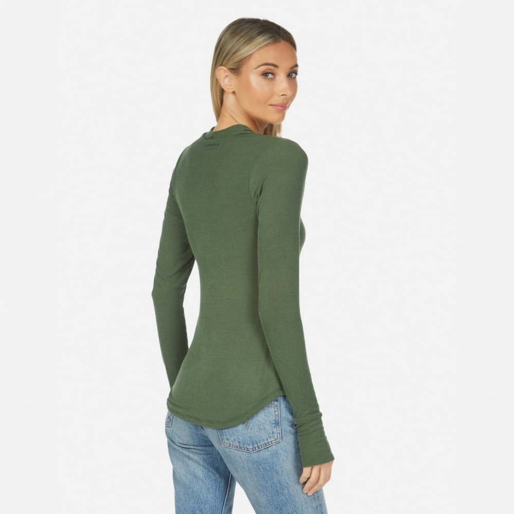 Michael Lauren Green Crisscross Top - Picture 7 of 16